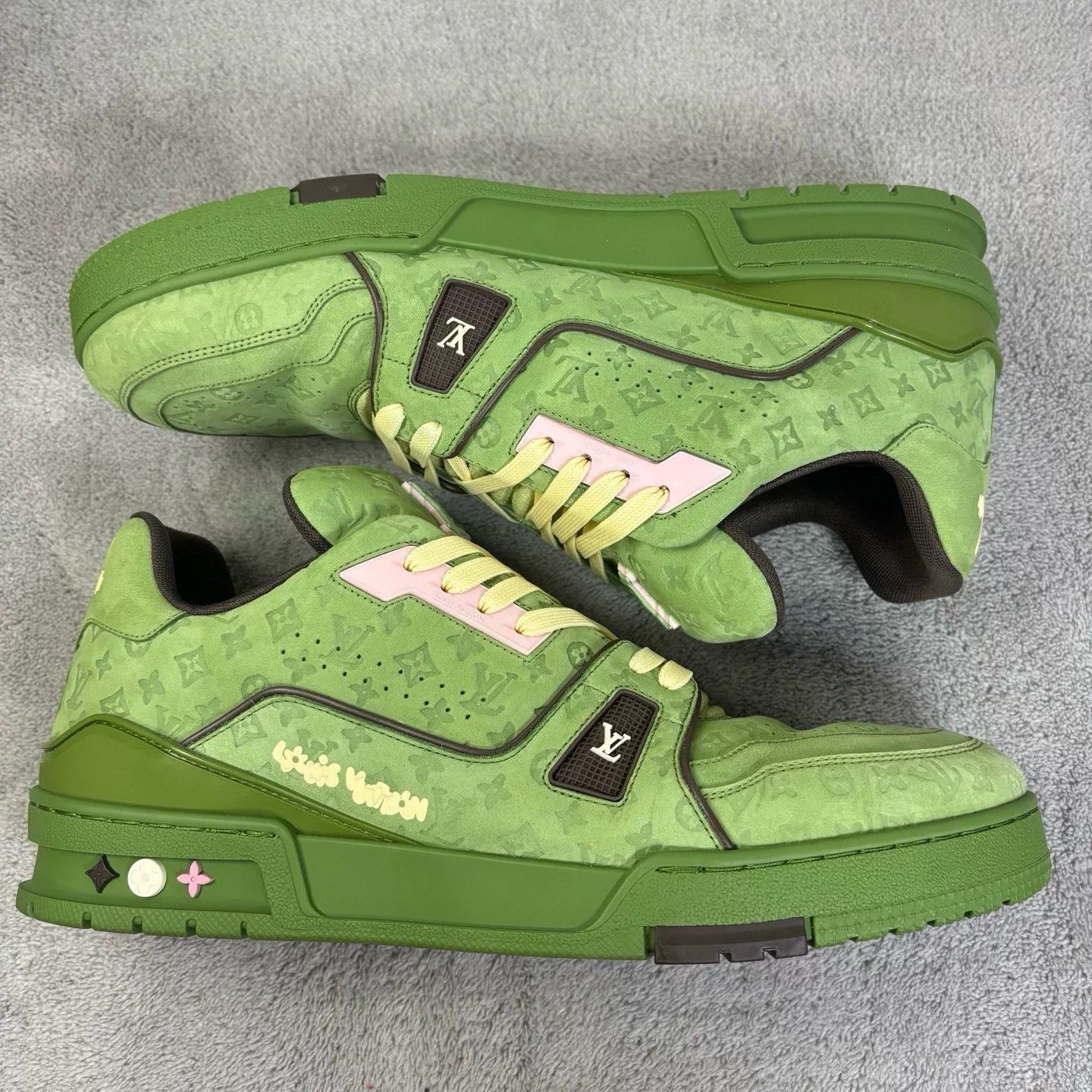 Louis Vuitton Louis Vuitton Training Green Lowtop Sneakers 43 Men Size US 10 / EU 43 - 4 Thumbnail