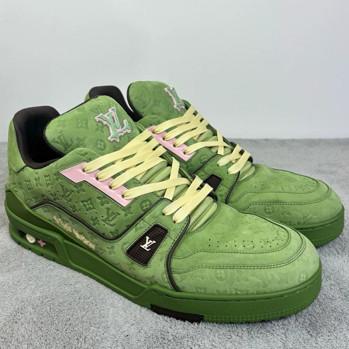 Louis Vuitton Louis Vuitton Training Green Lowtop Sneakers 43 Men Size US 10 / EU 43 - 3 Thumbnail