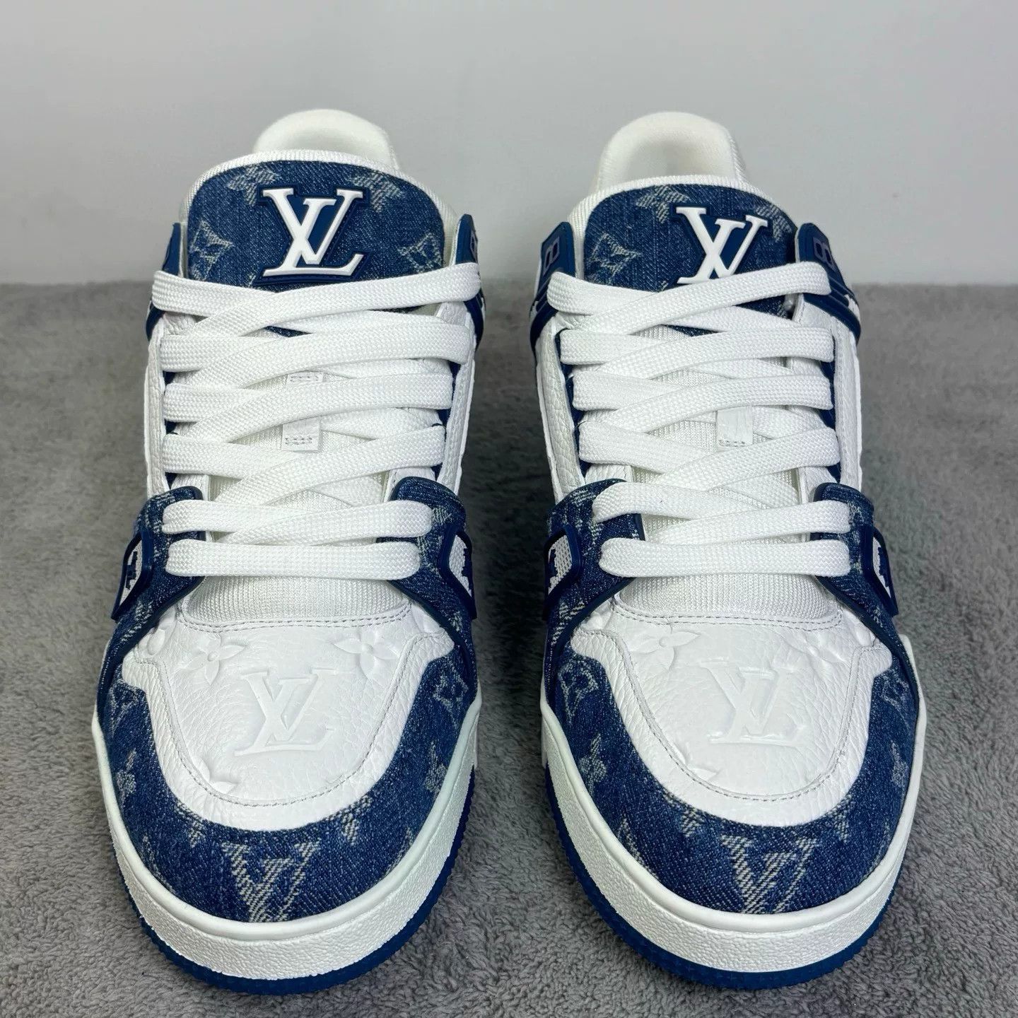 Louis Vuitton Louis Vuitton Training Denim Blue Lowtop Sneakers 43 Men Size US 10 / EU 43 - 2 Thumbnail