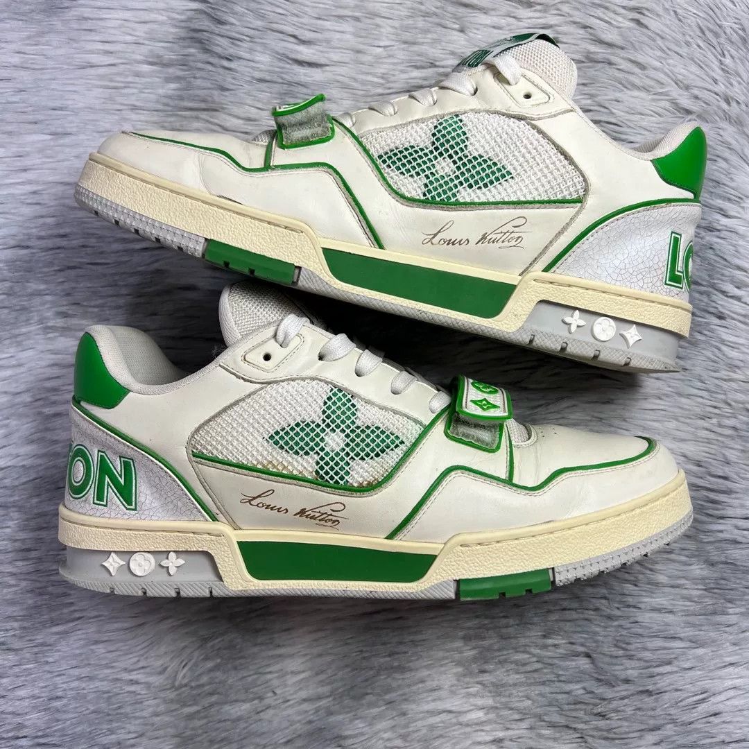 Louis Vuitton Louis Vuitton Training Green Lowtop Sneakers 42 Men Size US 9 / EU 42 - 3 Thumbnail