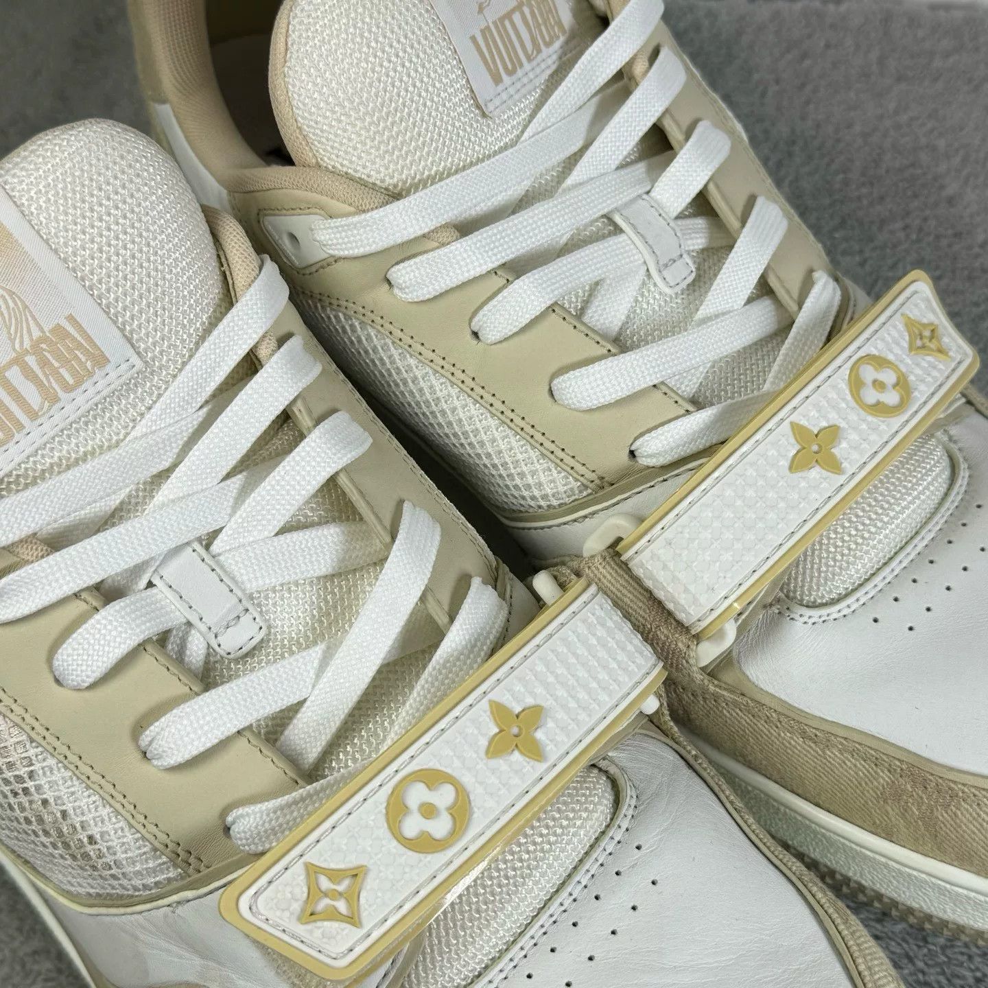 Louis Vuitton Louis Vuitton Training Beige Lowtop Sneakers 44 Men Size US 10.5 / EU 43-44 - 7 Thumbnail