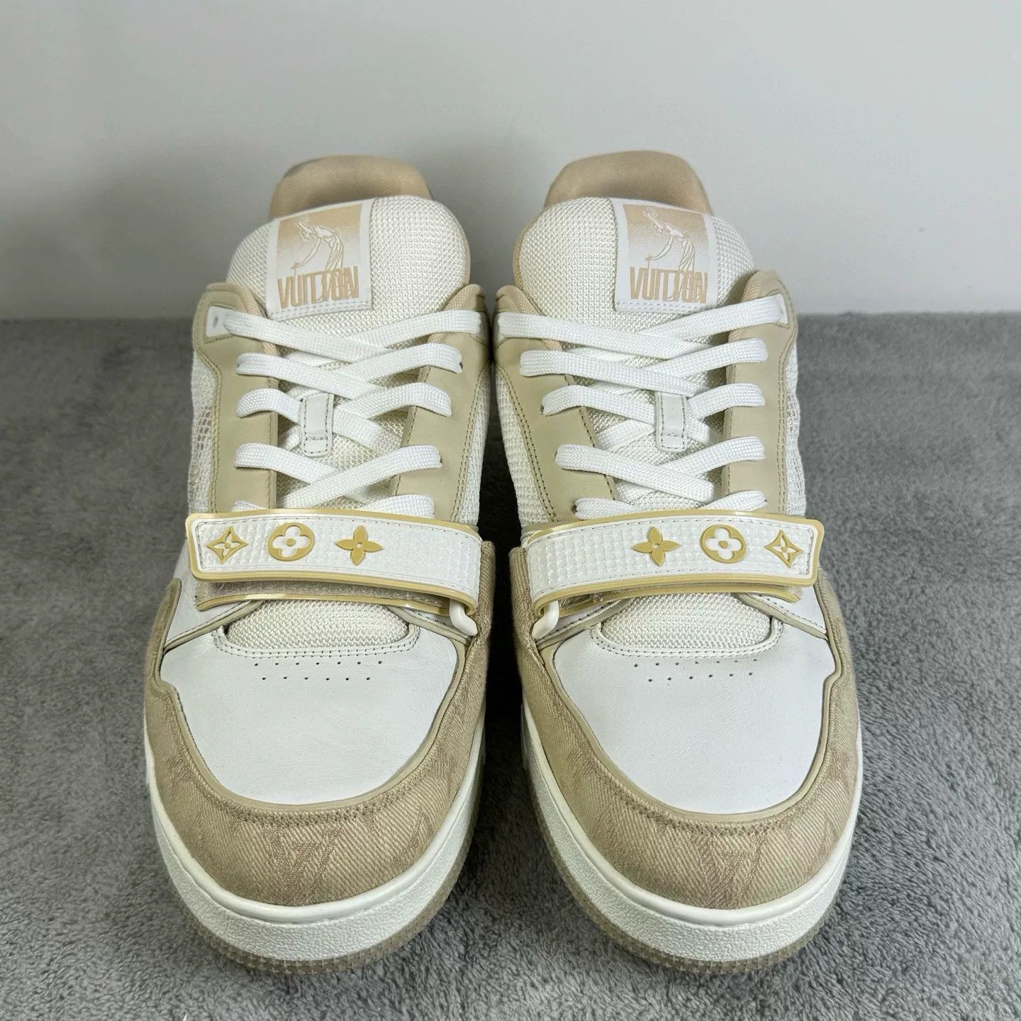 Louis Vuitton Louis Vuitton Training Beige Lowtop Sneakers 44 Men Size US 10.5 / EU 43-44 - 2 Thumbnail