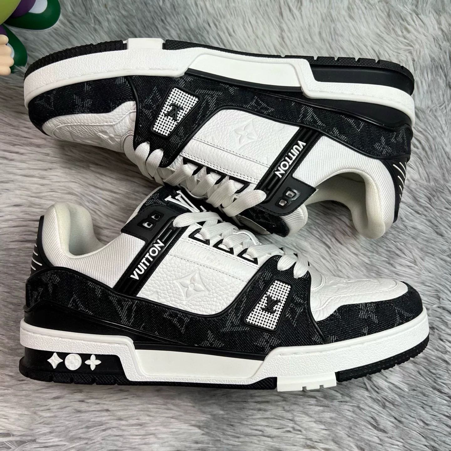 Louis Vuitton Louis Vuitton Training Denim Black Lowtop Sneakers 41 Men Size US 8.5 / EU 41-42 - 4 Thumbnail