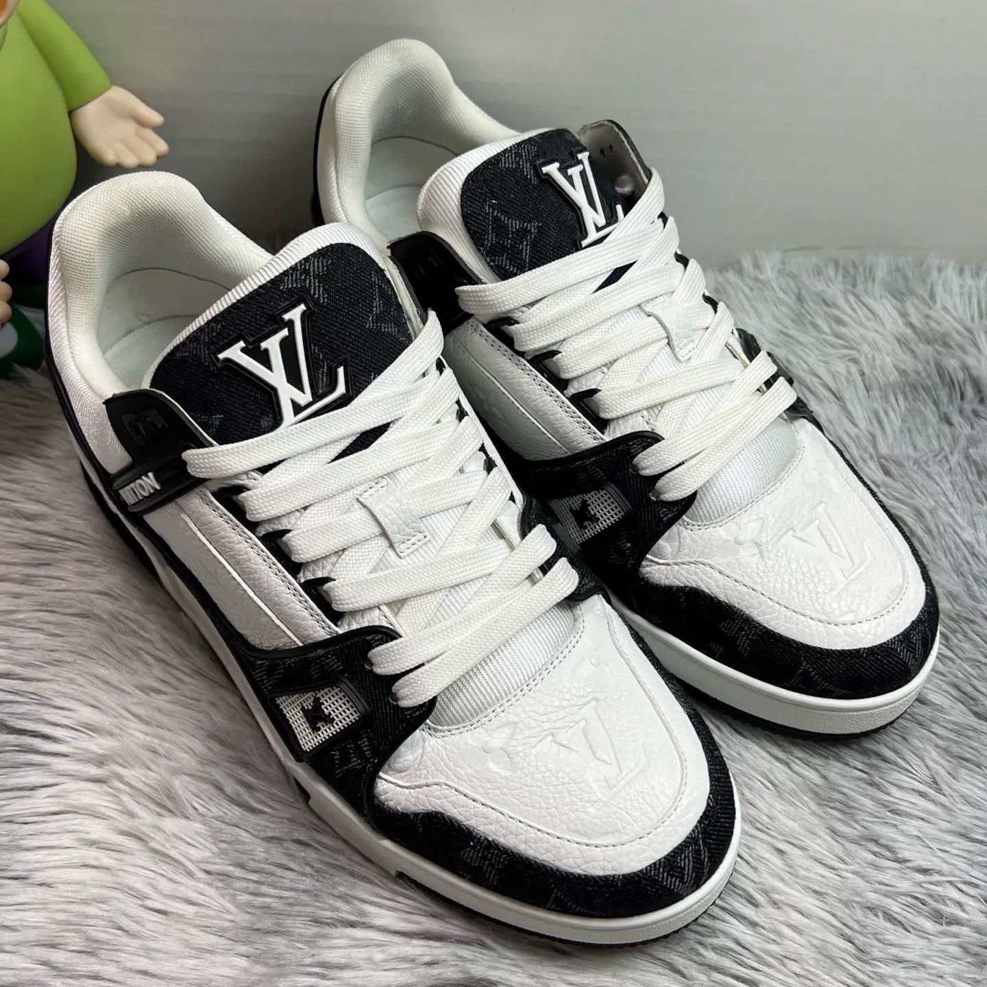 Louis Vuitton Louis Vuitton Training Denim Black Lowtop Sneakers 41 Men Size US 8.5 / EU 41-42 - 3 Thumbnail