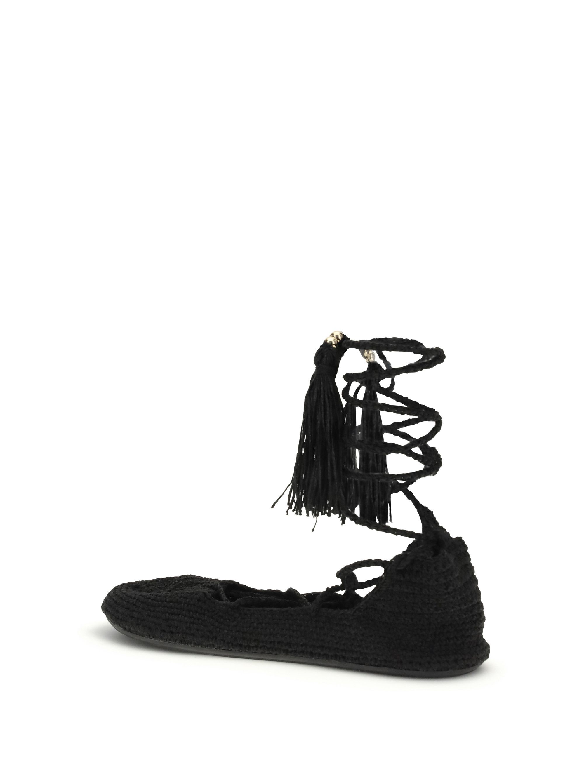Alanui The Sound Of The Sea lace-up Ballerinas Size US 6 / IT 36 - 3 Thumbnail