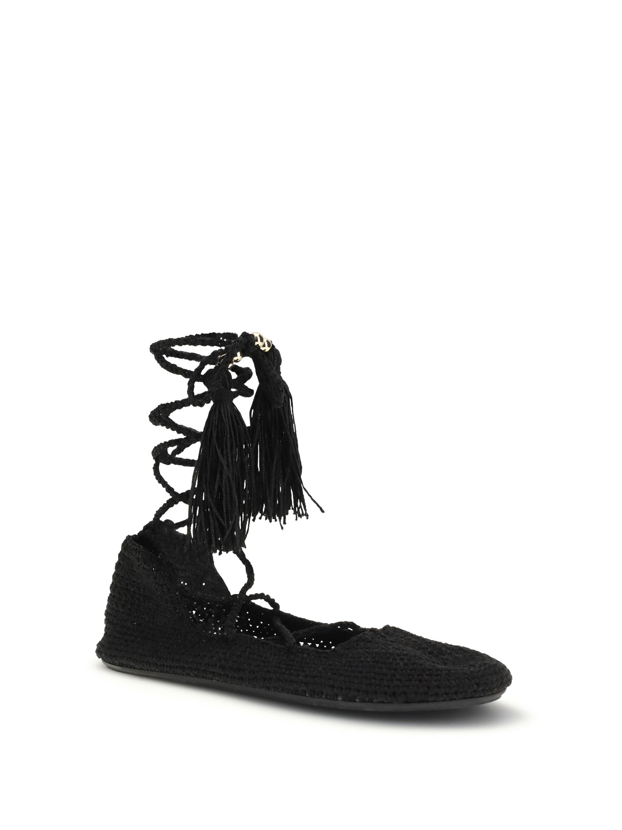 Alanui The Sound Of The Sea lace-up Ballerinas Size US 12 / IT 42 - 2 Thumbnail