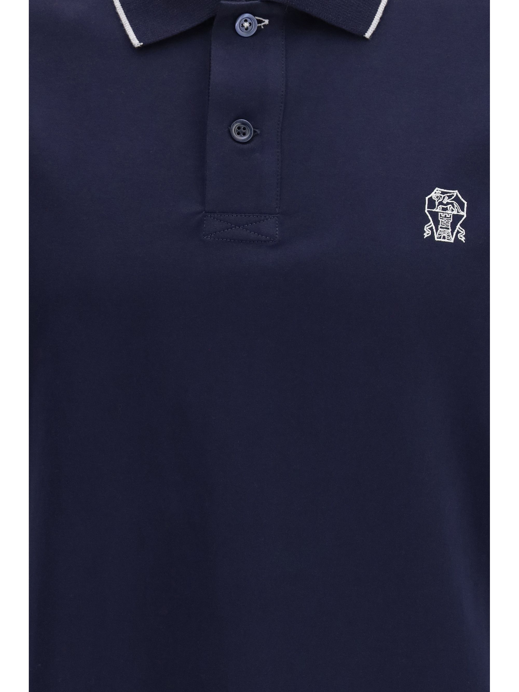Brunello Cucinelli Polo in cotton jersey with short sleeves Size US S / EU 44-46 / 1 - 3 Thumbnail