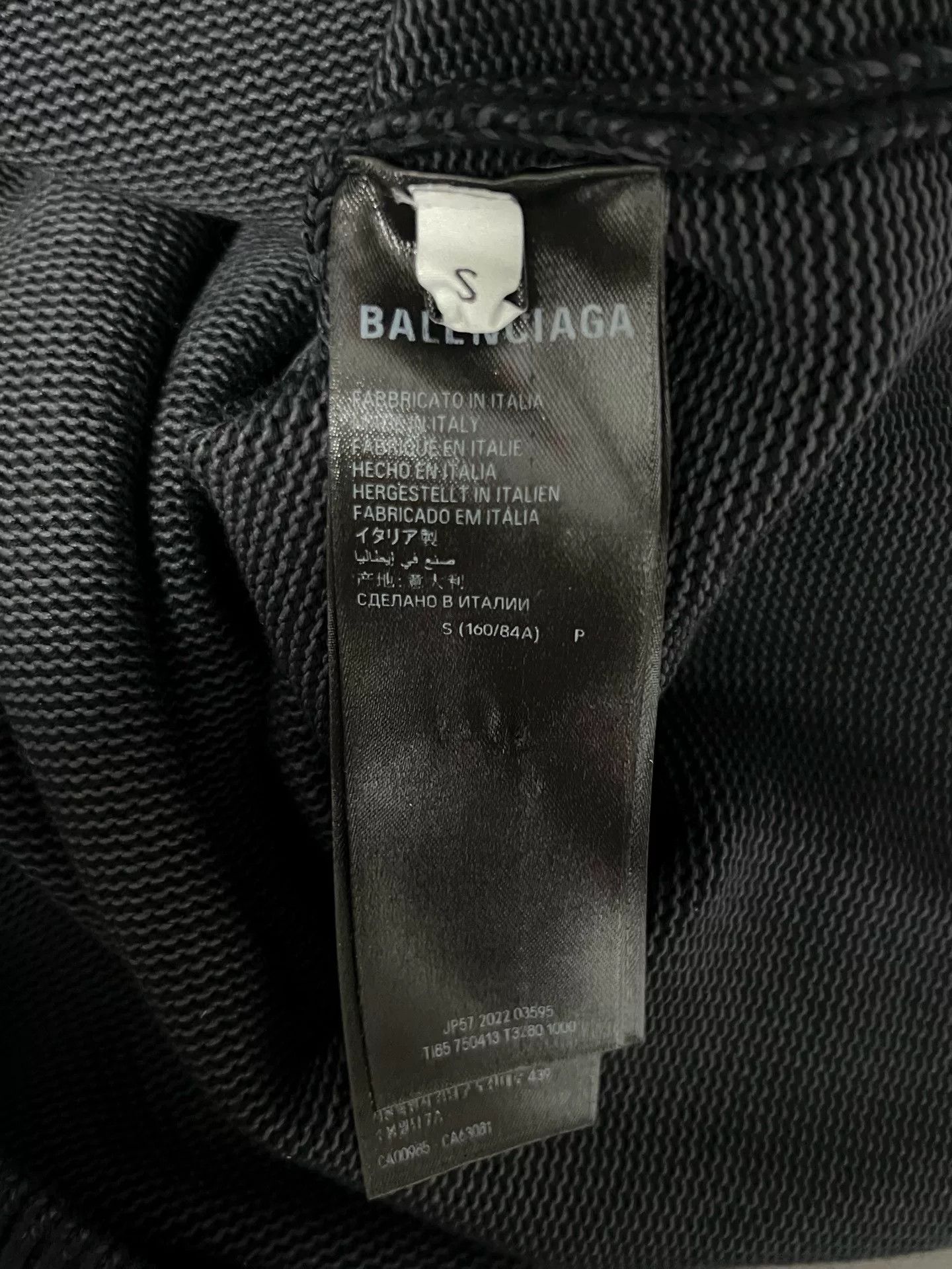 Balenciaga Balenciaga Printed Black Sweater S Men Size US S / EU 44-46 / 1 - 7 Thumbnail