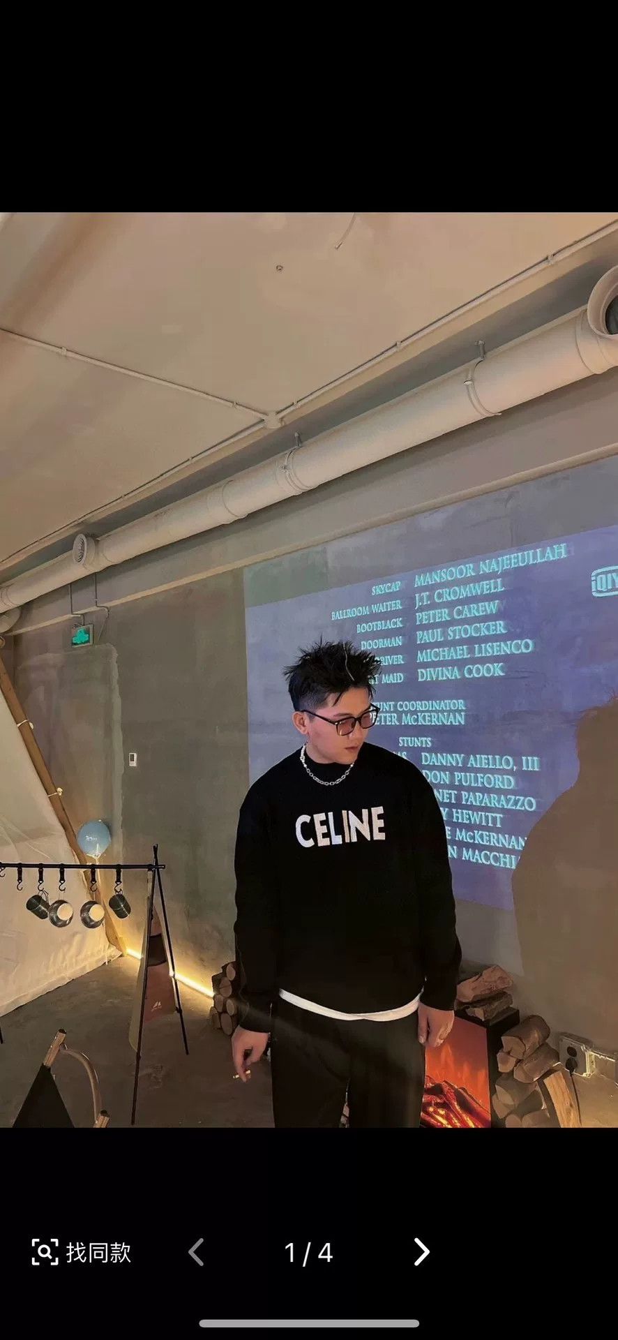 Celine Celine Wool Embroidered Black Sweater S Men Size US S / EU 44-46 / 1 - 8 Thumbnail