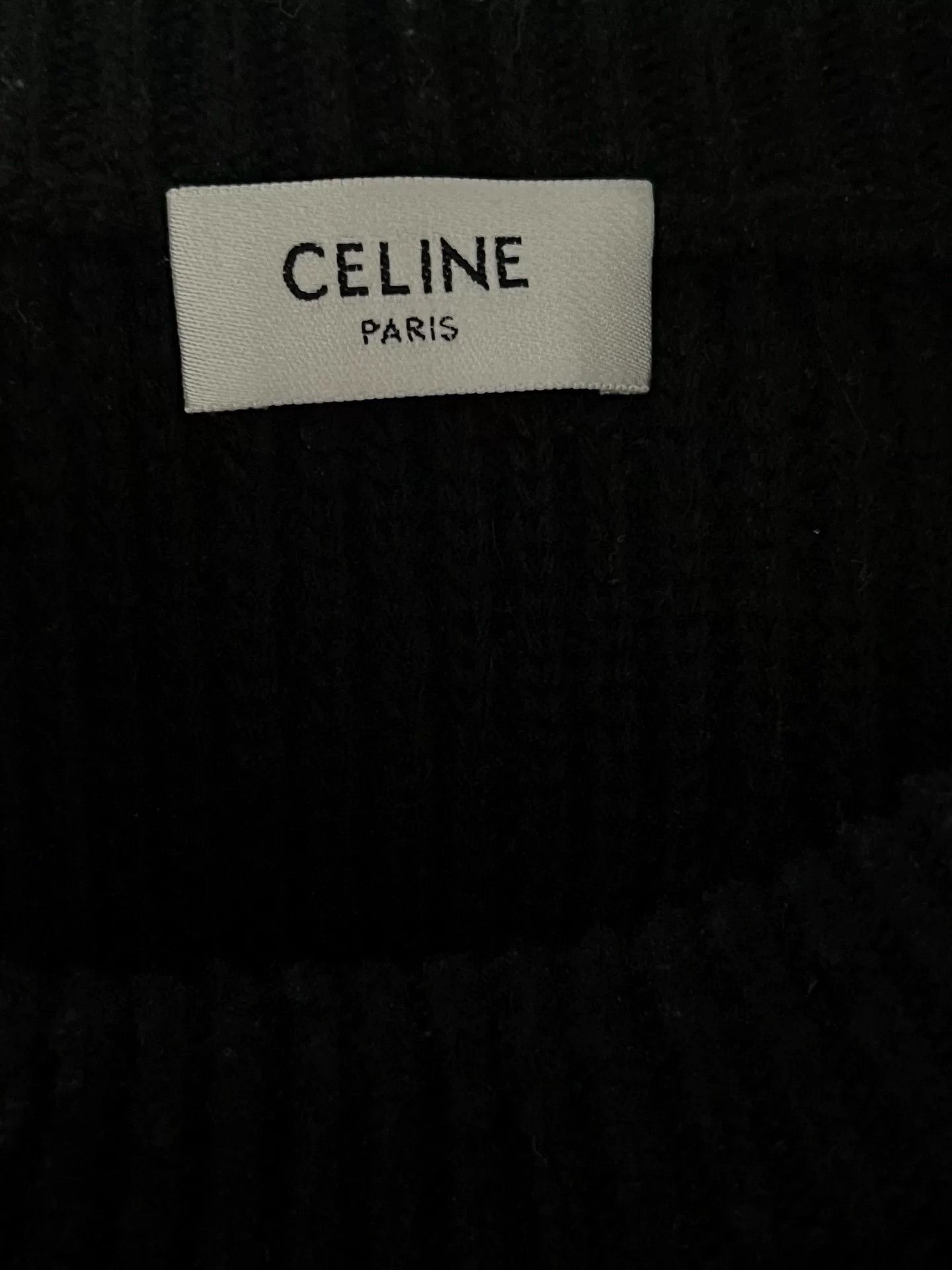 Celine Celine Wool Embroidered Black Sweater S Men Size US S / EU 44-46 / 1 - 4 Thumbnail