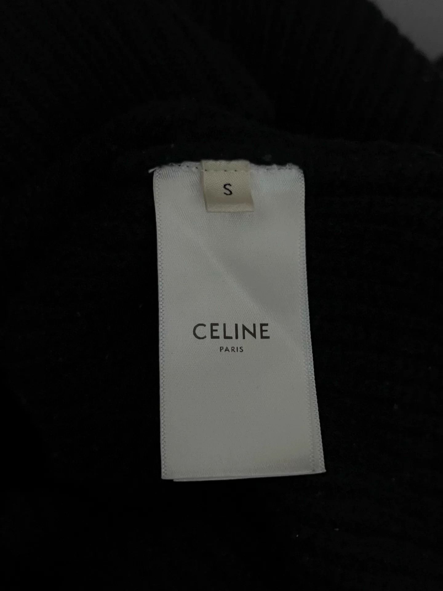 Celine Celine Wool Embroidered Black Sweater S Men Size US S / EU 44-46 / 1 - 5 Thumbnail