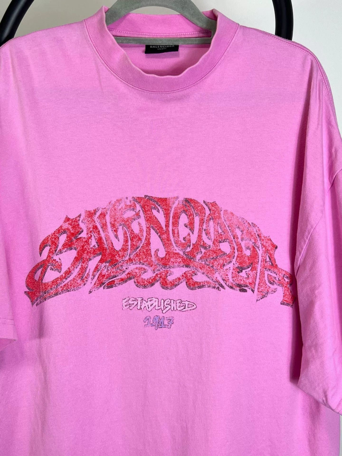 Balenciaga Balenciaga Printed Graphic Red T-Shirt 23 Men Size US XS / EU 42 / 0 - 2 Thumbnail