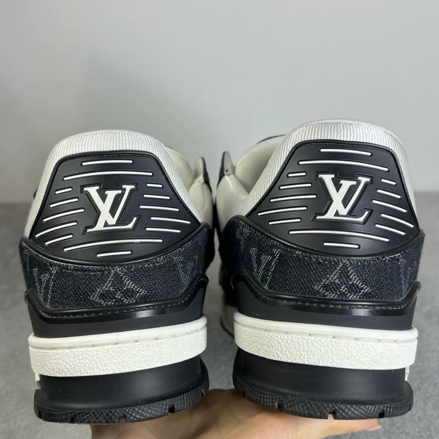Louis Vuitton Louis Vuitton Training Denim Black Lowtop Sneakers 42 Men Size US 9 / EU 42 - 6 Thumbnail