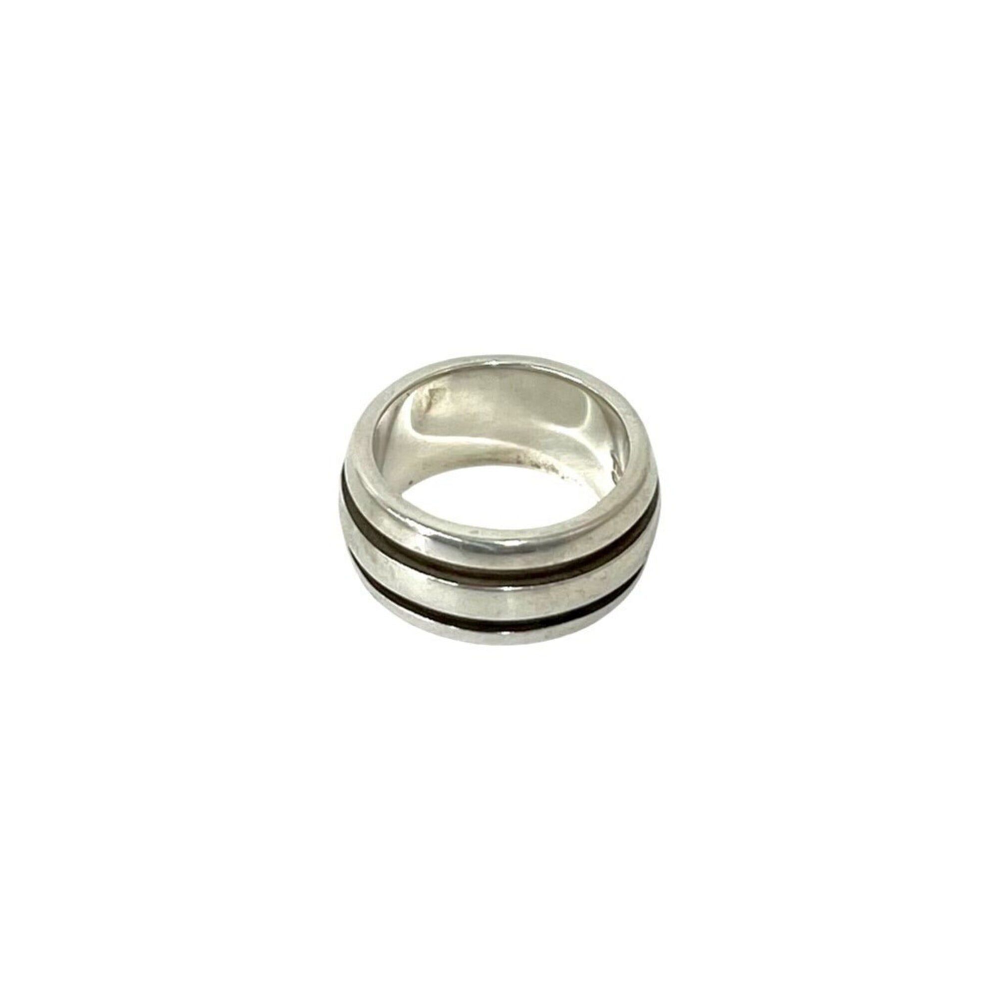 Tiffany & Co. TIFFANY&Co. Tiffany Grooved Double Line Ring, 925 Sterling Silver, Accessory, Men's & Women's, 41273 Size ONE SIZE - 5 Thumbnail