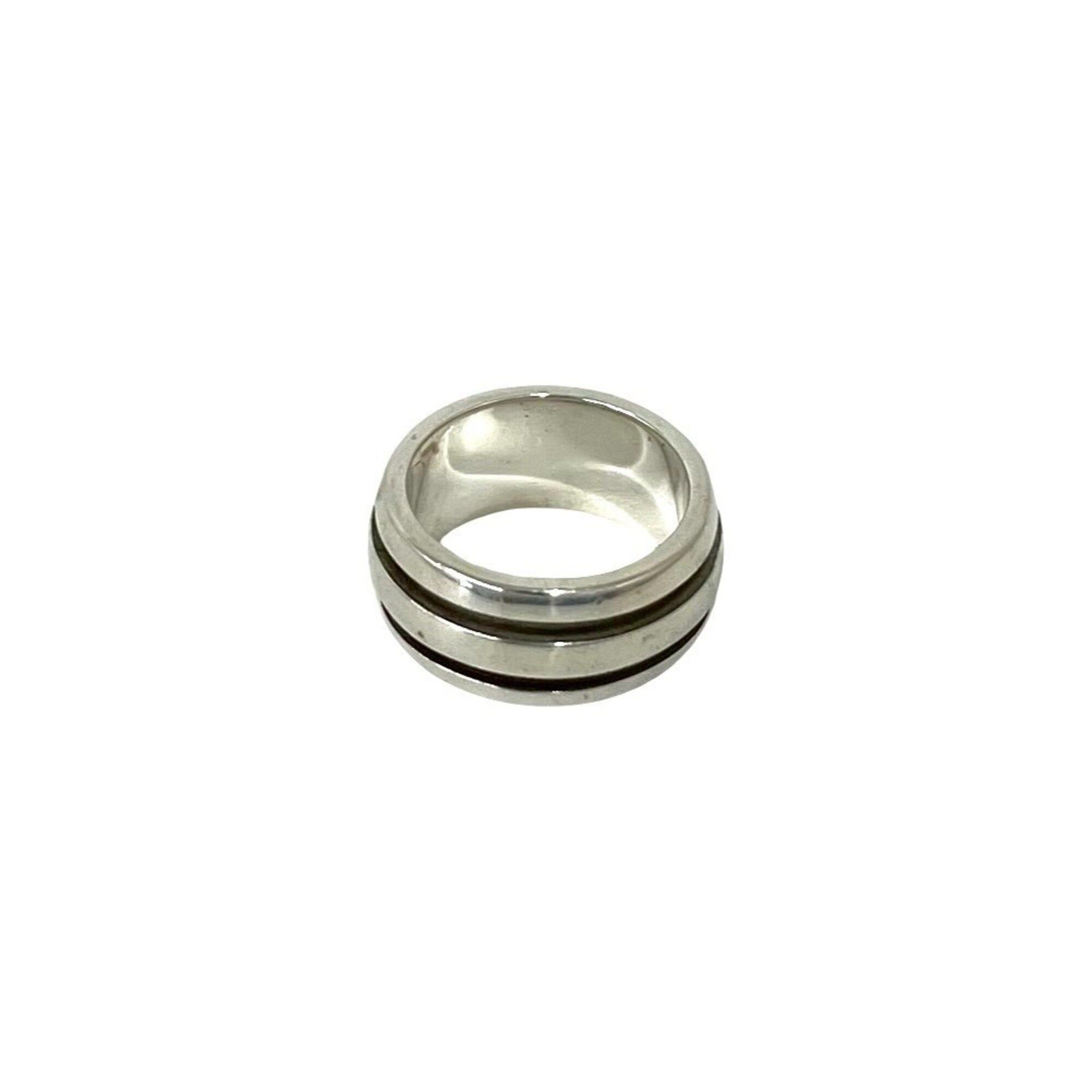 Tiffany & Co. TIFFANY&Co. Tiffany Grooved Double Line Ring, 925 Sterling Silver, Accessory, Men's & Women's, 41273 Size ONE SIZE - 4 Thumbnail