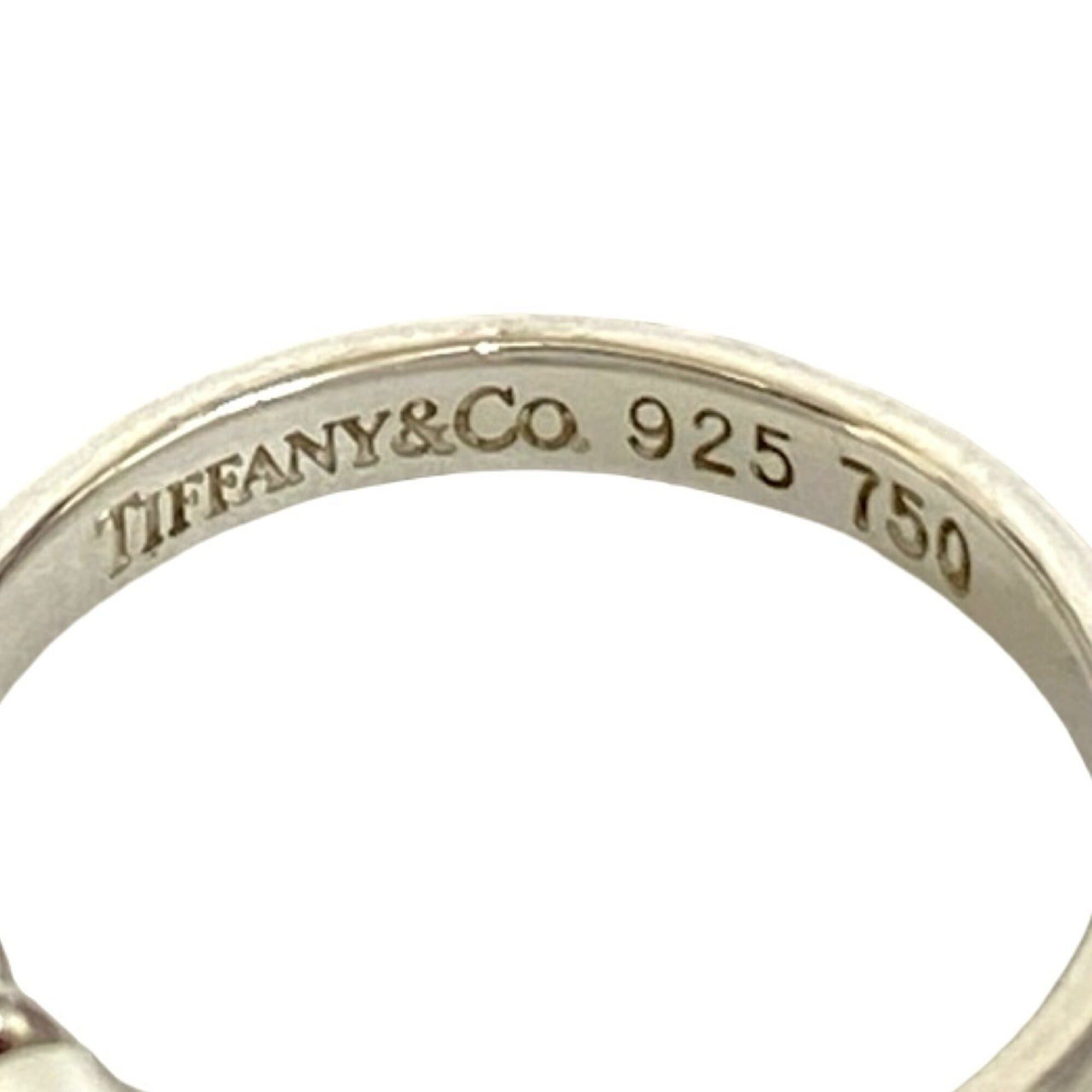 Tiffany & Co. TIFFANY&Co. Tiffany Flat Wire Ring, Hook & Eye, Sterling Silver 925, 18K Yellow Gold, Accessory, 29654 Size ONE SIZE - 3 Thumbnail
