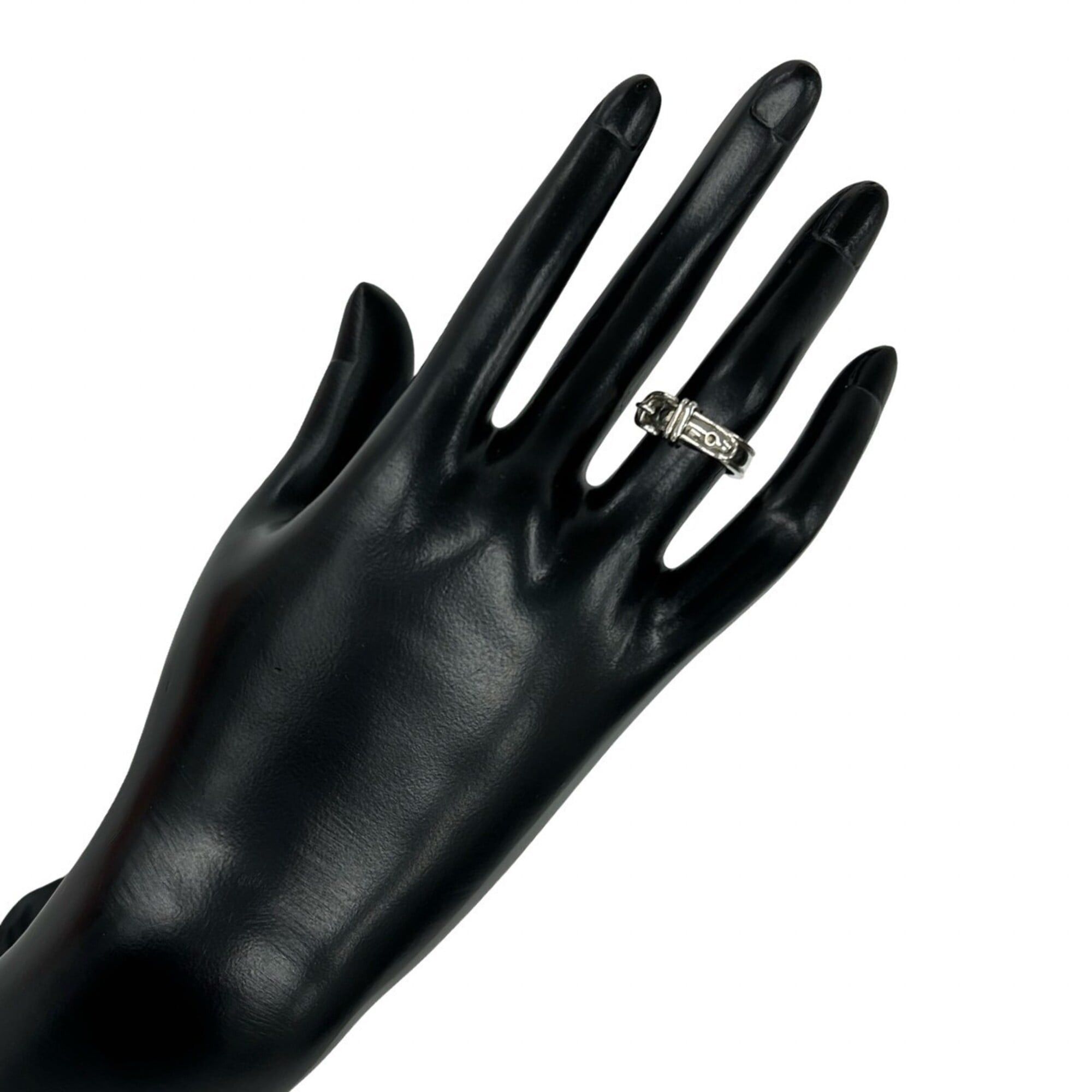 Hermes Hermes Ceinture Sterling Silver 925 Ring Finger Accessory 25020 Size ONE SIZE - 2 Thumbnail