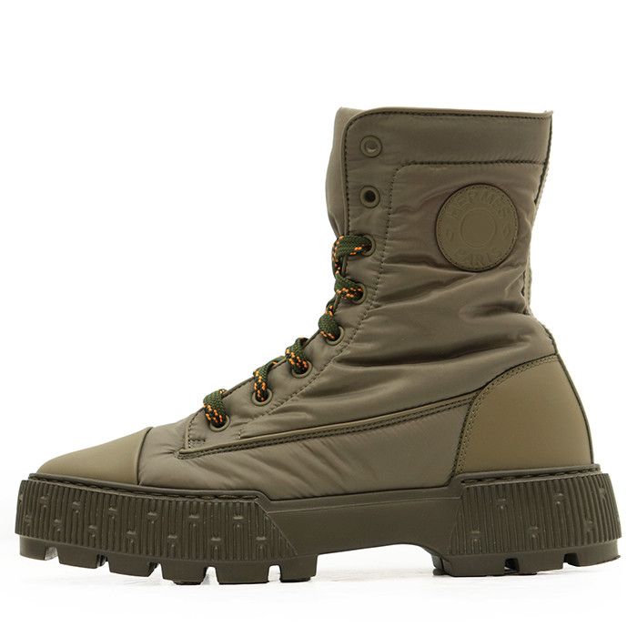 Hermes Hermes Hermes Fresh Parachute Fabric Calfskin Boots Leather Shoes DUTY FREE for USA Size ONE SIZE - 4 Thumbnail