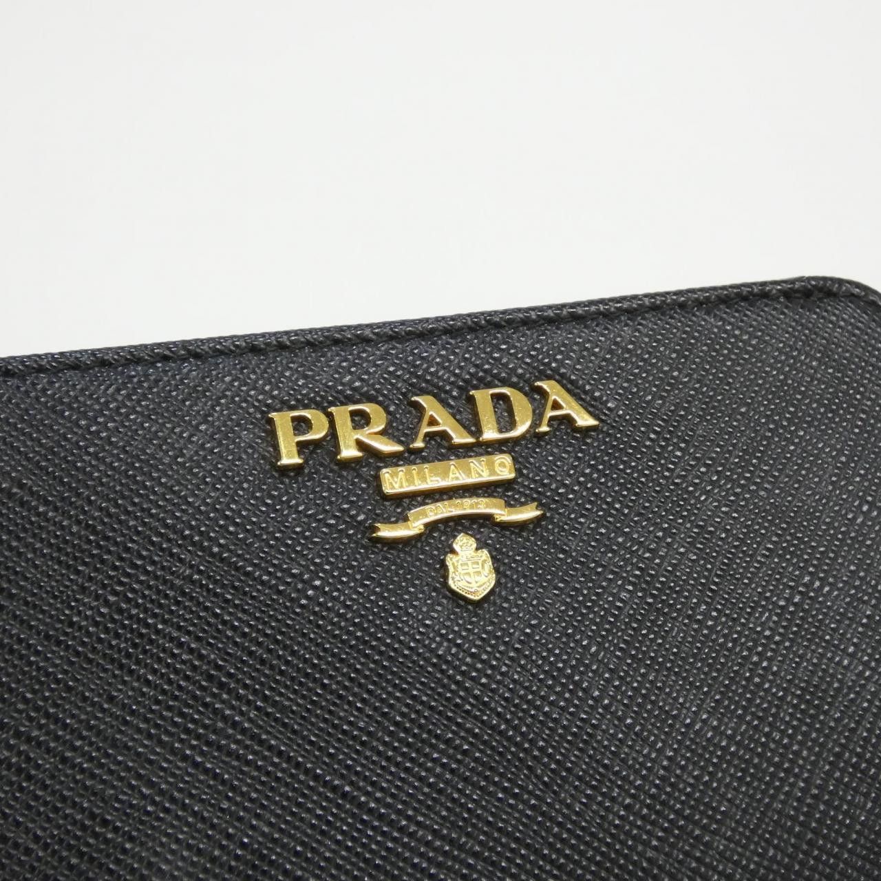 Prada Prada Prada Saffiano Metal Oro Wallet Leather Short Wallet 1ML018 DUTY FREE for USA Size ONE SIZE - 3 Thumbnail
