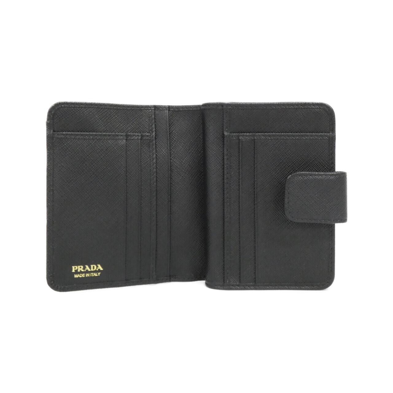 Prada Prada Prada Saffiano Metal Oro Wallet Leather Short Wallet 1ML018 DUTY FREE for USA Size ONE SIZE - 4 Thumbnail
