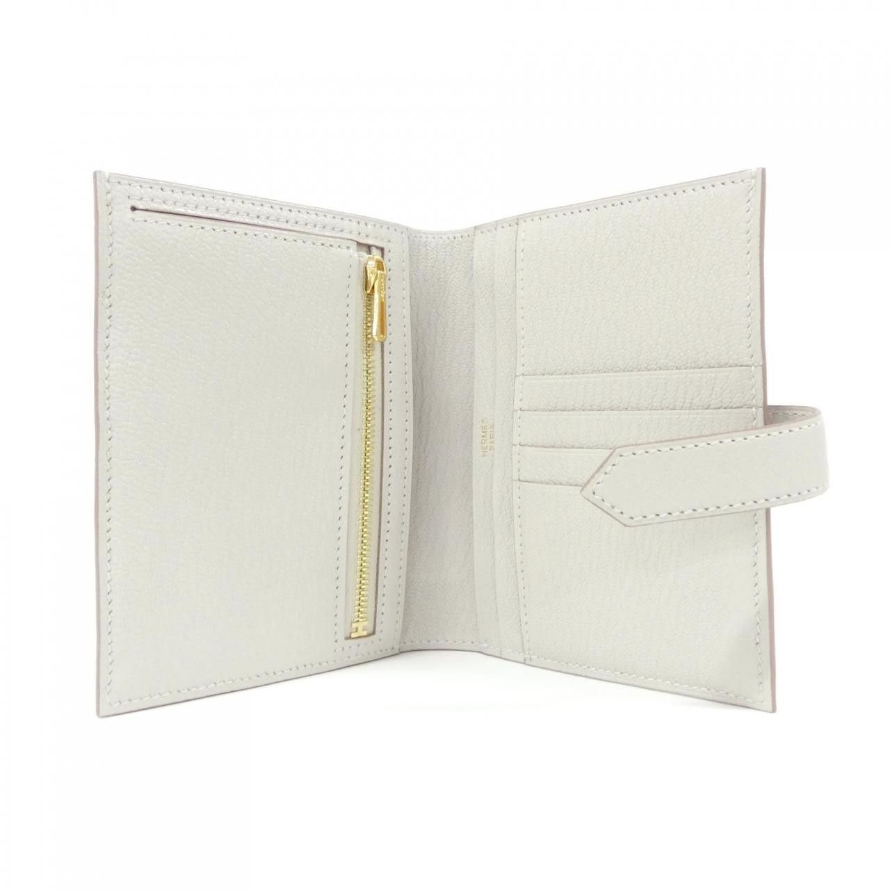 Hermes Hermes Hermes Bearn Compact Chevre Wallet Leather Short Wallet W DUTY FREE for USA Size ONE SIZE - 4 Thumbnail