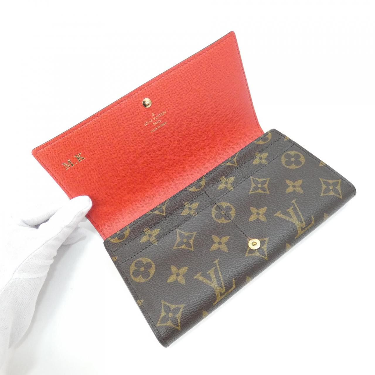 Louis Vuitton Louis Vuitton Louis Vuitton Monogram Portefeuille Sarah Long Wallet Textile Long Wallet M69747 DUTY FREE for USA Size ONE SIZE - 7 Thumbnail