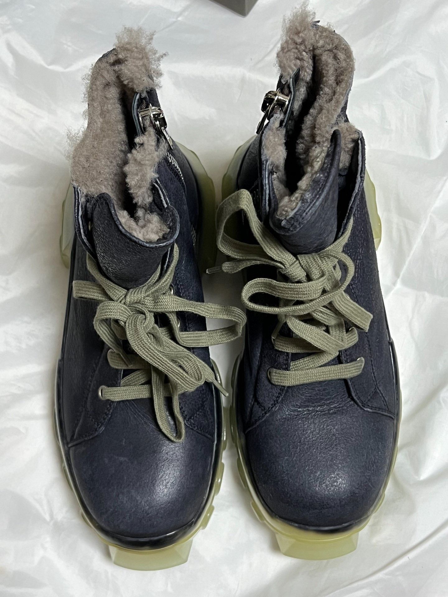 Rick Owens Rick Owens 20FW Shearling Octopus Sole Tank Boots Size US 6 / IT 36 - 3 Thumbnail