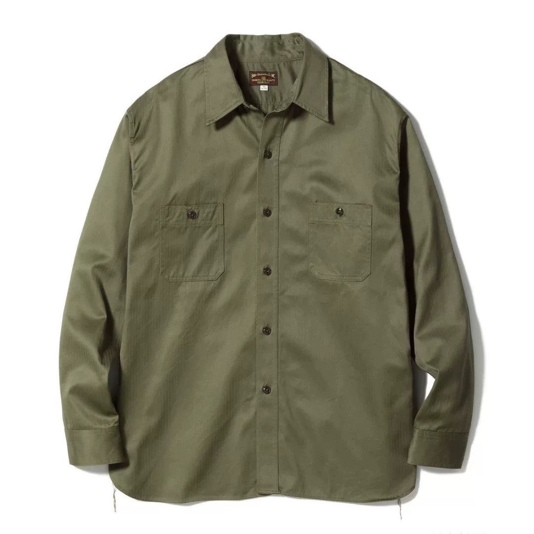 Buzz Rickson's Buzz Rickson's Military Retro Herringbone Work Shirt Size US L / EU 52-54 / 3 - 3 Thumbnail