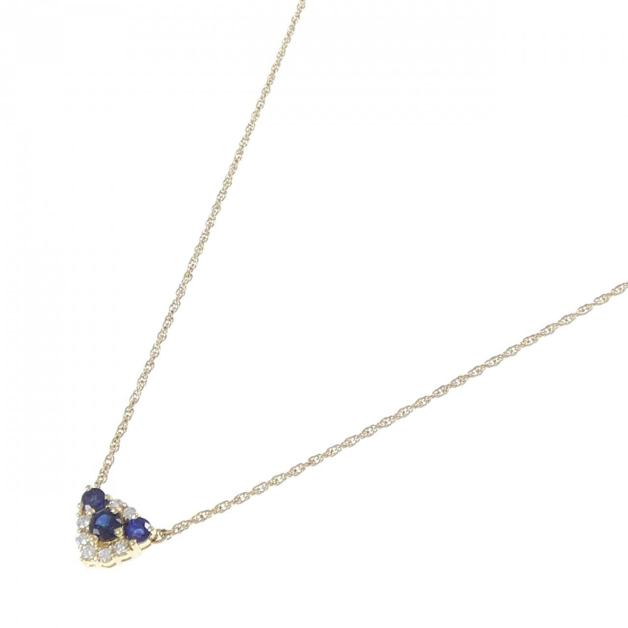 Mikimoto Mikimoto Mikimoto Au750 Sapphire Diamond Necklace Precious Metal Necklace DUTY FREE for USA Size ONE SIZE - 2 Thumbnail
