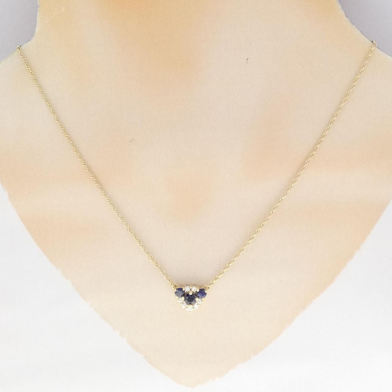 Mikimoto Mikimoto Mikimoto Au750 Sapphire Diamond Necklace Precious Metal Necklace DUTY FREE for USA Size ONE SIZE - 6 Thumbnail