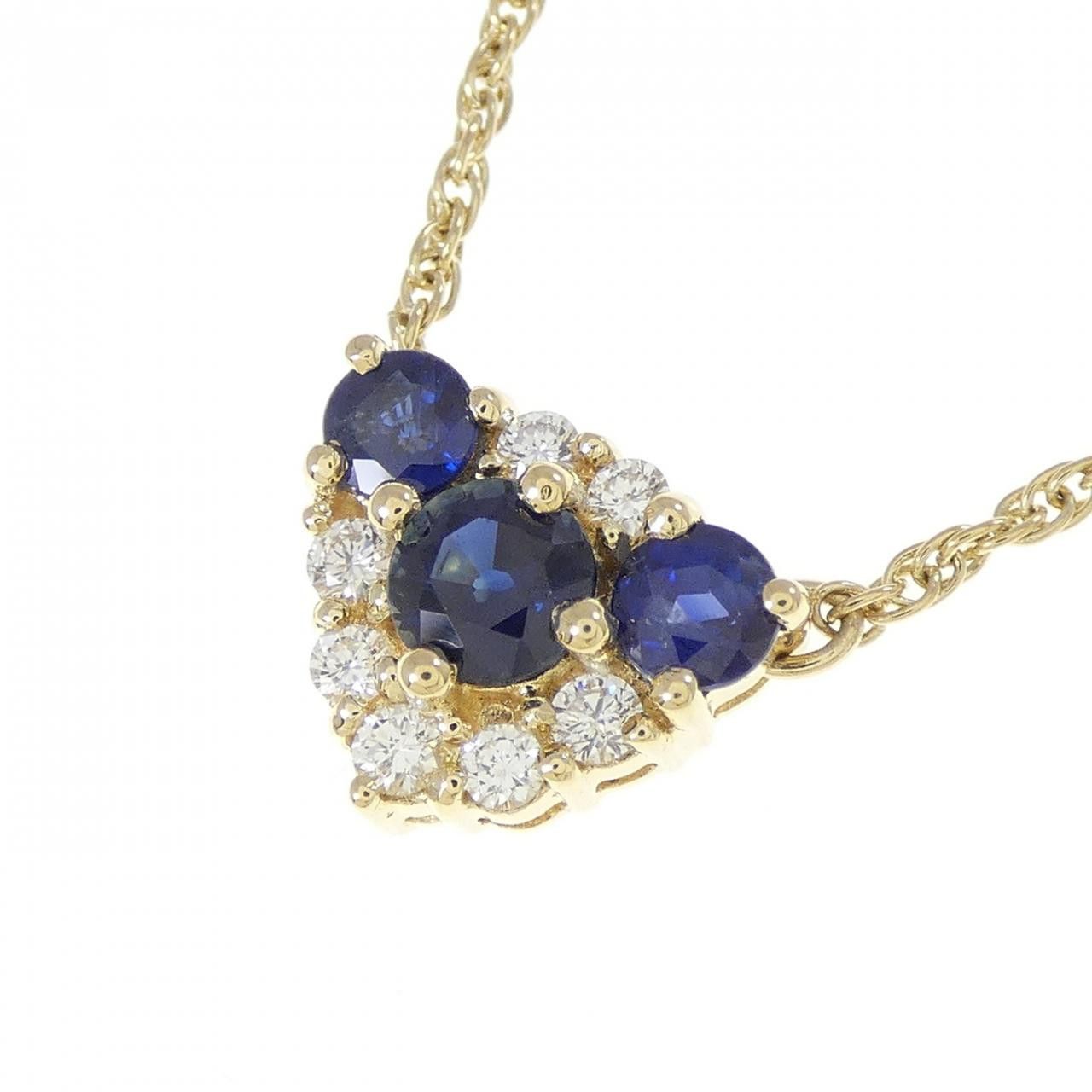Mikimoto Mikimoto Au750 Sapphire Diamond Necklace Precious Metal Necklace DUTY FREE for USA