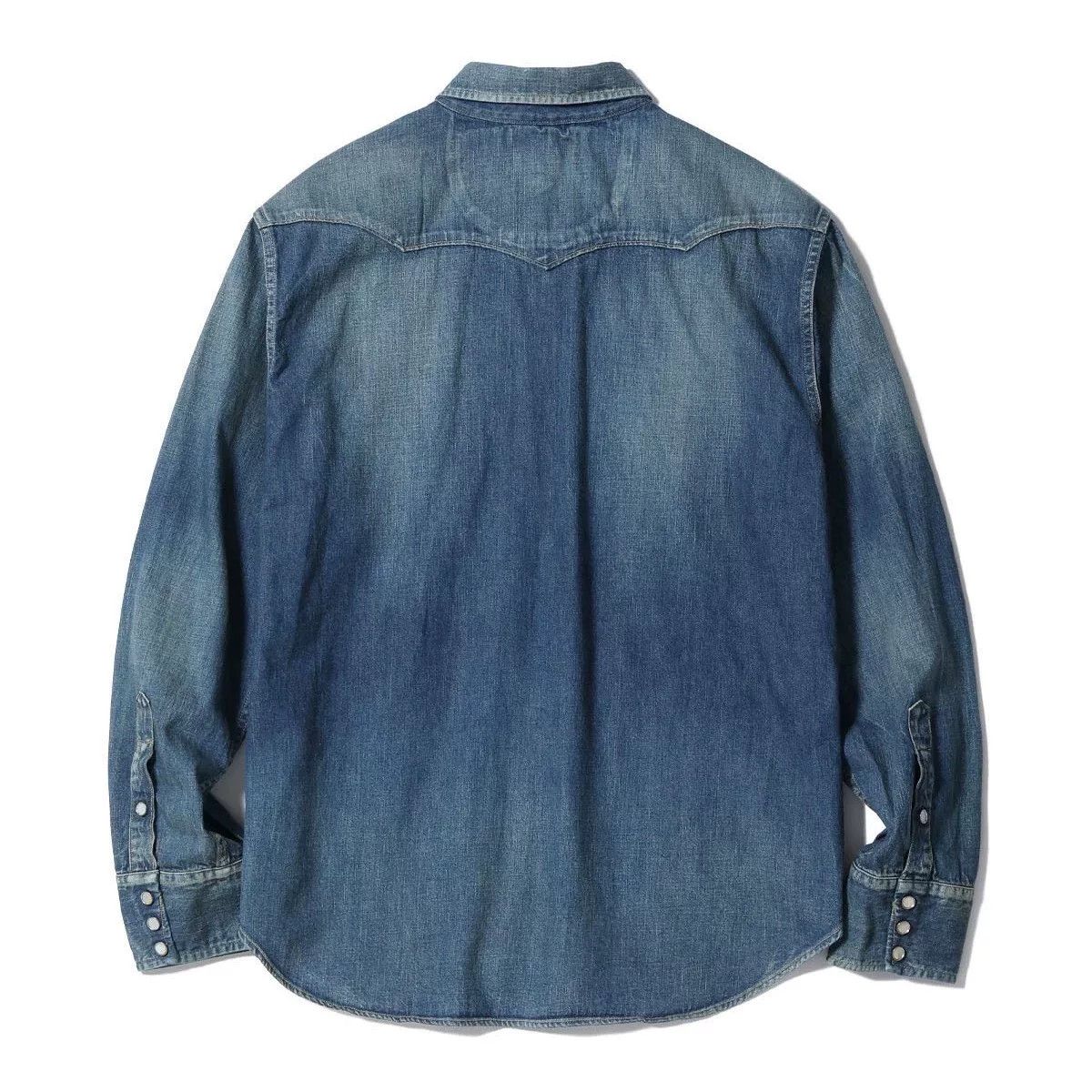 Sugar Cane Sugar Cane Classic Washed Western Denim Shirt Size US M / EU 48-50 / 2 - 5 Thumbnail