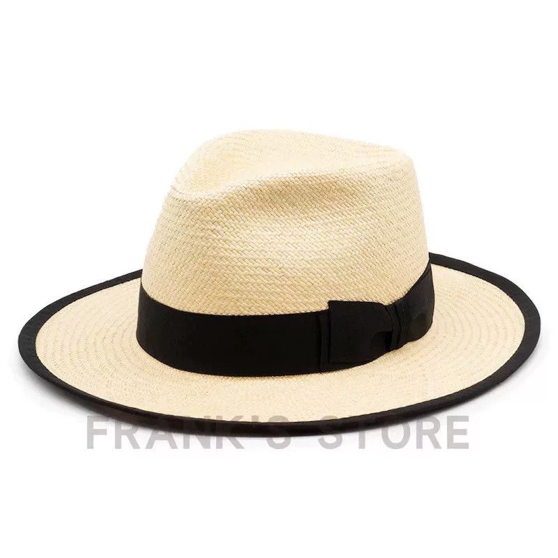 THE H.W.DOG&CO. H.W.DOG Retro Trim Panama Straw Hat Size ONE SIZE - 4 Thumbnail