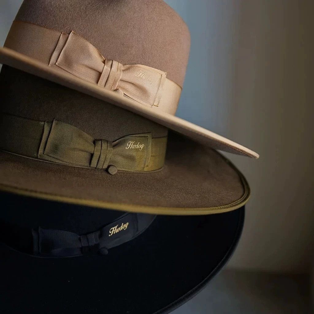 THE H.W.DOG&CO. H.W.DOG Wide-Brim Cashmere Felt Vintage Hat Size ONE SIZE - 2 Thumbnail