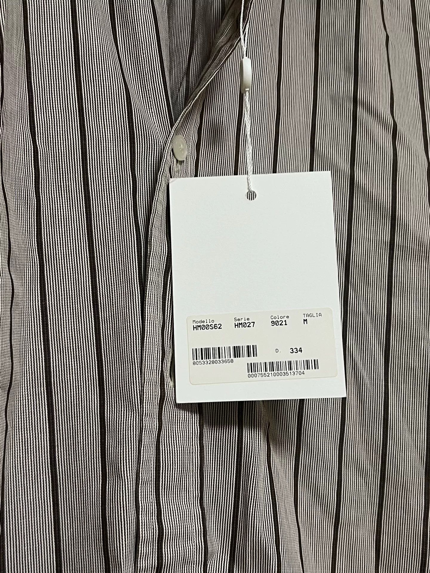 Hed Mayner Hed Mayner Brown Striped Shirt Size US M / EU 48-50 / 2 - 5 Thumbnail