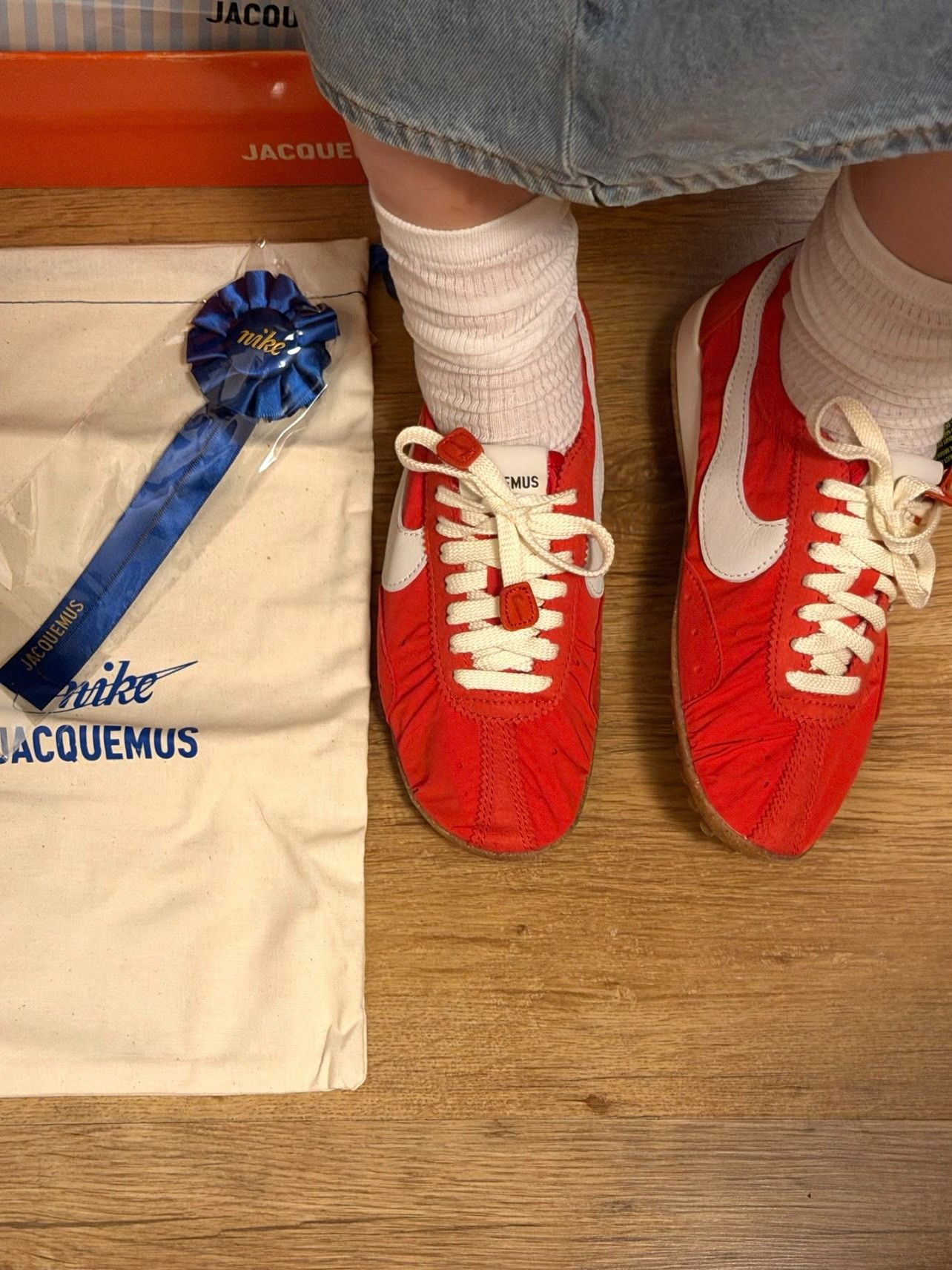 Jacquemus Nike Moon Shoe x Jacquemus Women's Red Size US 5 / IT 35 - 2 Thumbnail