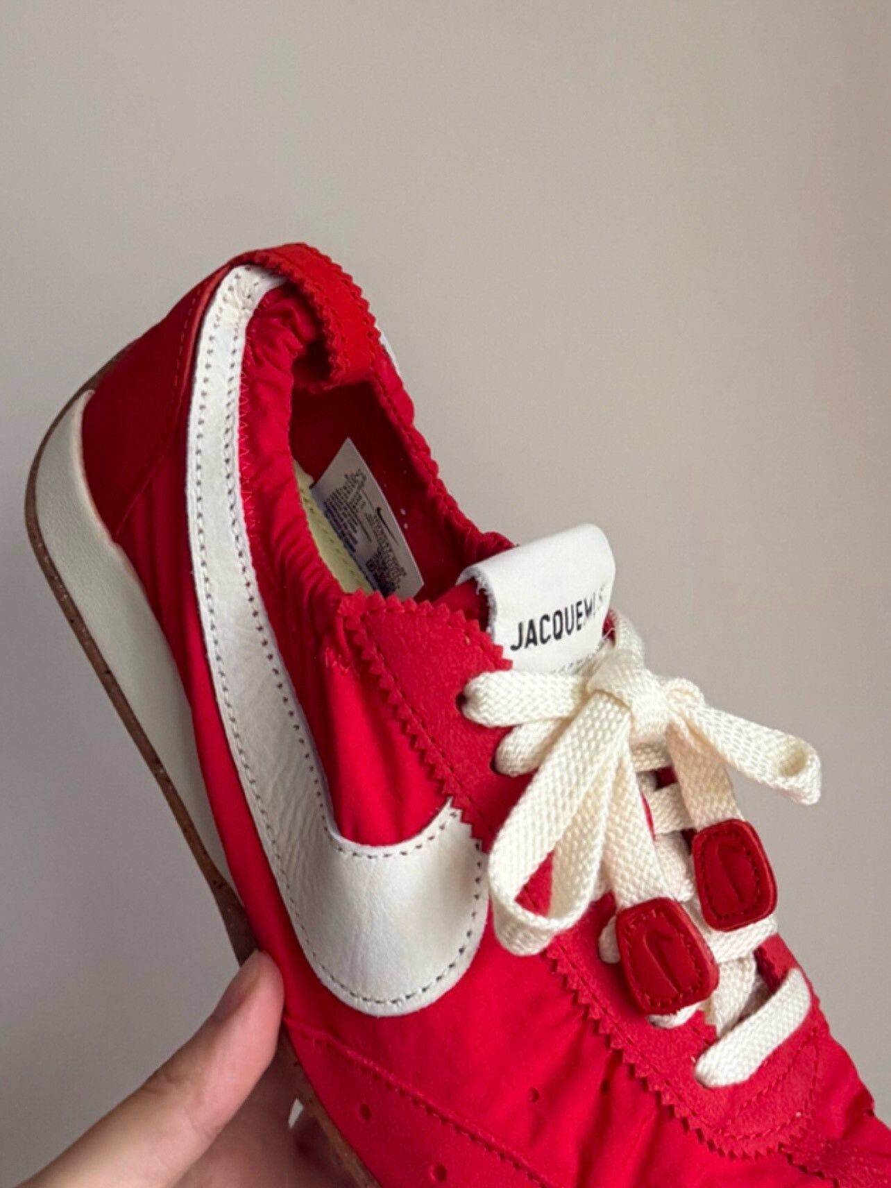 Jacquemus Nike Moon Shoe x Jacquemus Women's Red Size US 5 / IT 35 - 9 Thumbnail