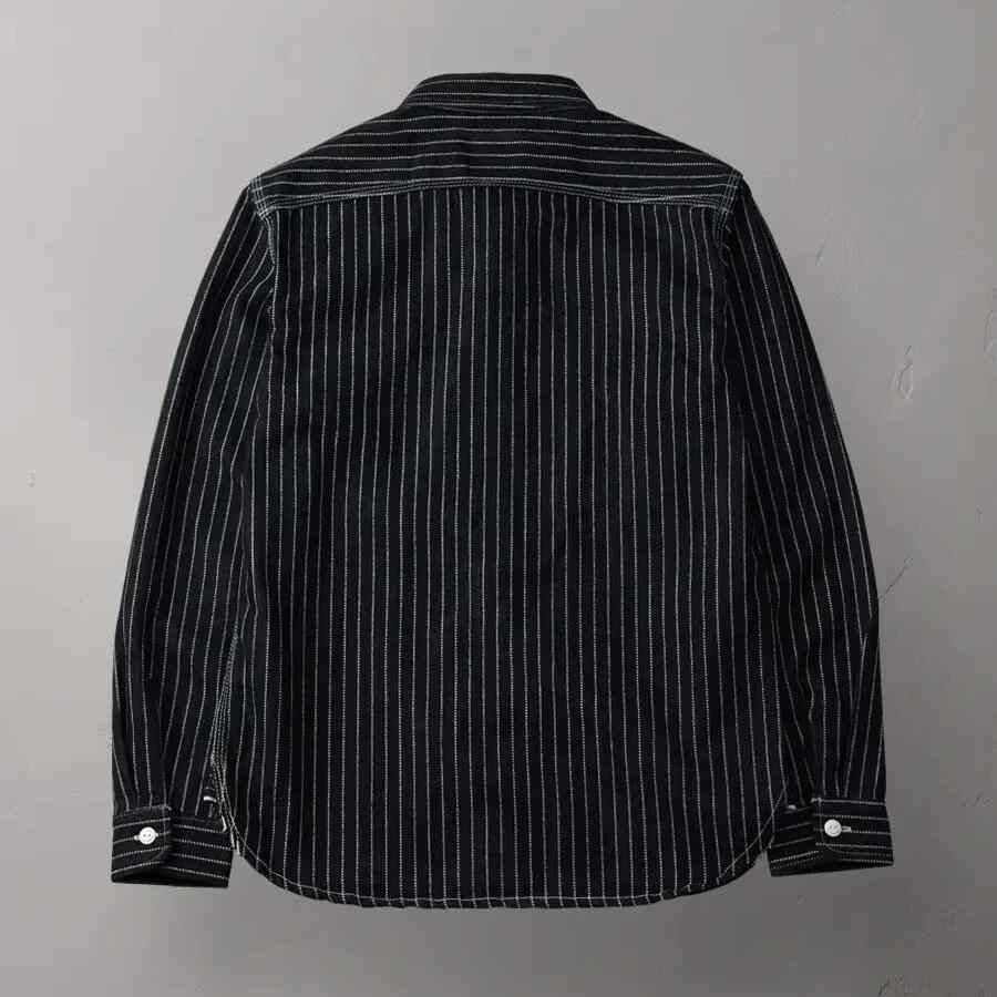 The Flat Head The Flat Head Wabash Stripe Workwear Denim Shirt Size US S / EU 44-46 / 1 - 4 Thumbnail