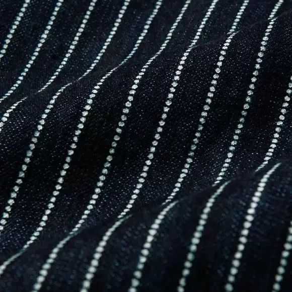 The Flat Head The Flat Head Wabash Stripe Workwear Denim Shirt Size US S / EU 44-46 / 1 - 5 Thumbnail