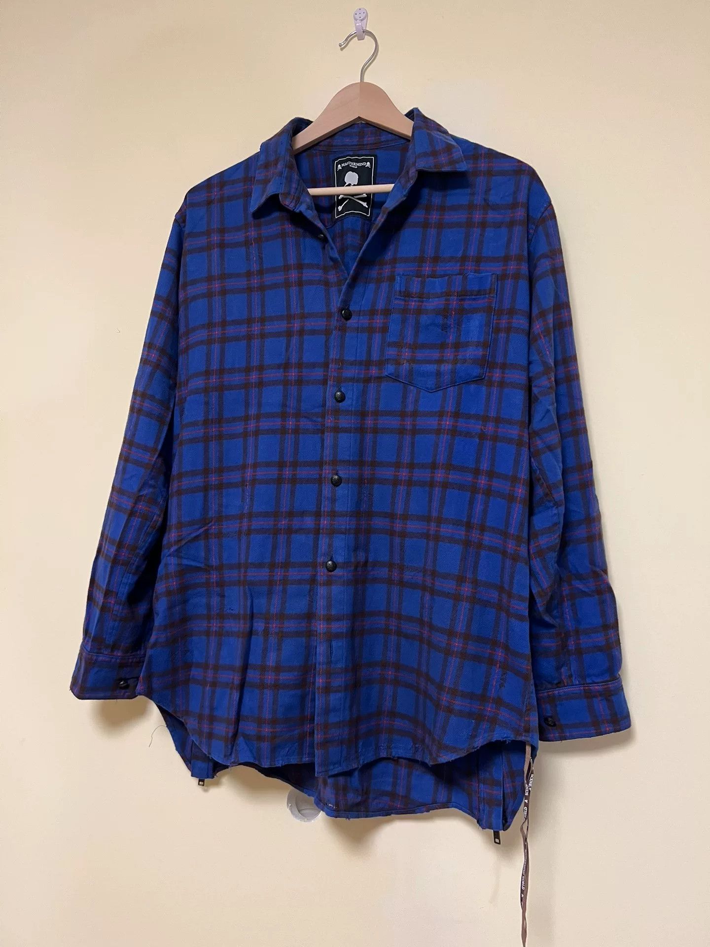 Mastermind Japan Mastermind Japan Plaid Double Zip Shirt Size US S / EU 44-46 / 1 - 3 Thumbnail