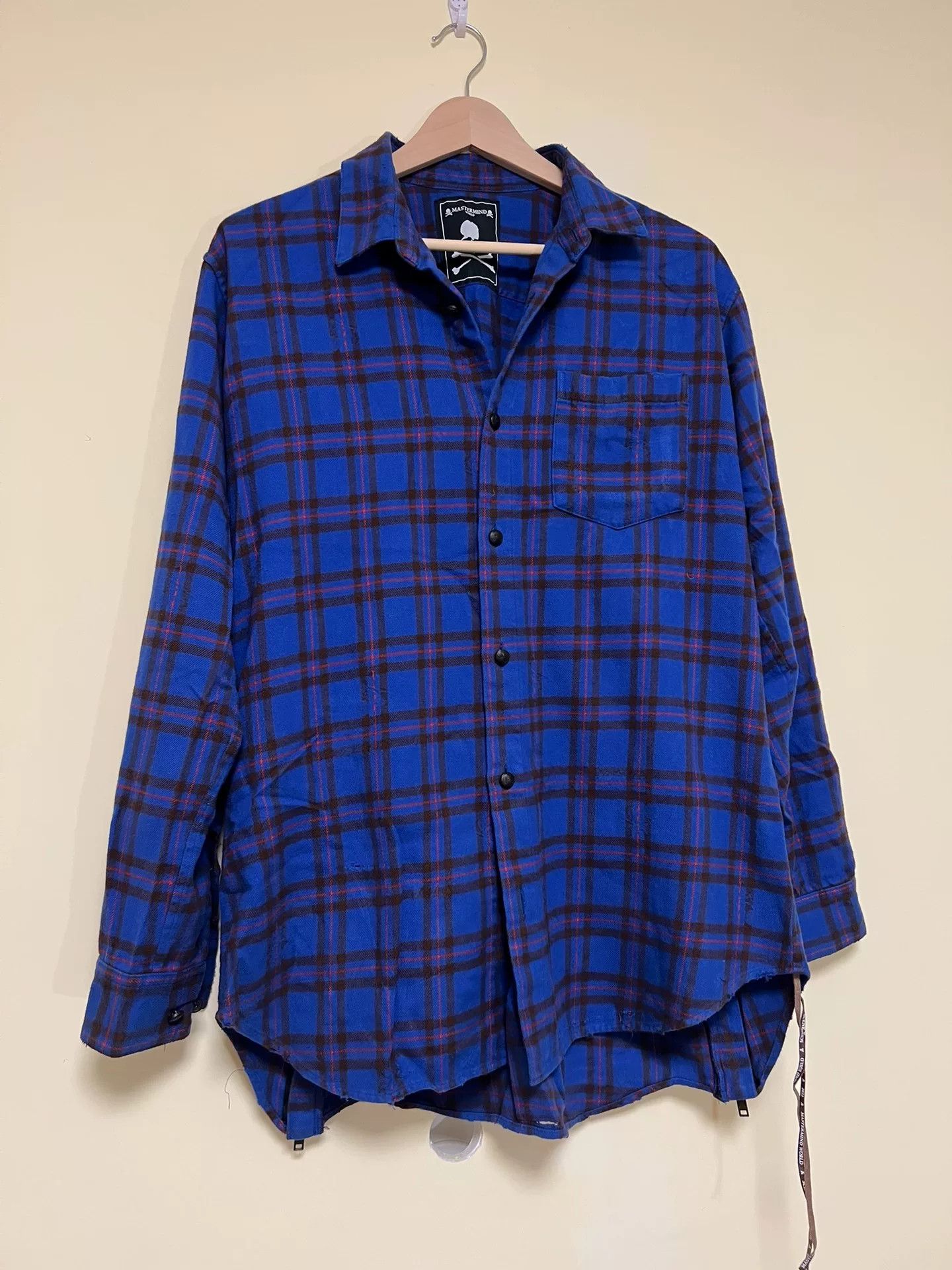 Mastermind Japan Mastermind Japan Plaid Double Zip Shirt Size US S / EU 44-46 / 1 - 4 Thumbnail