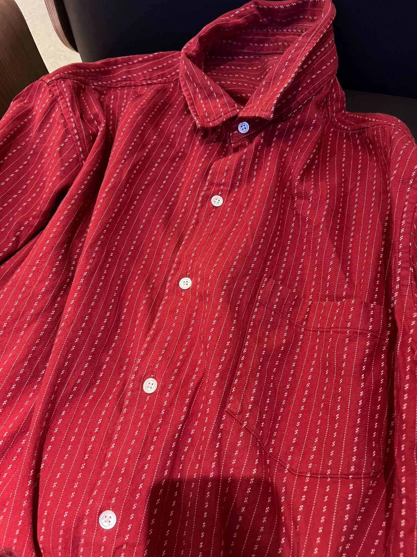 Porter Classic Porter Classic Happy Red Short Sleeve Shirt Size US L / EU 52-54 / 3 - 2 Thumbnail