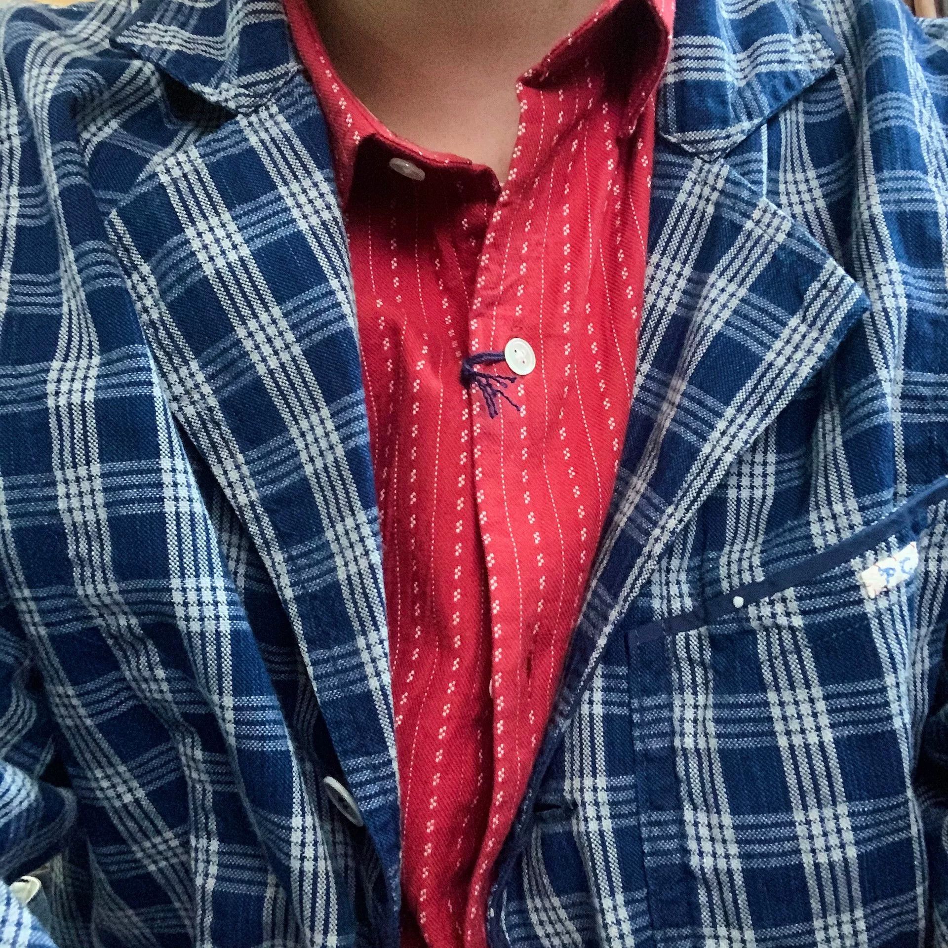Porter Classic Porter Classic Happy Red Short Sleeve Shirt Size US L / EU 52-54 / 3 - 8 Thumbnail