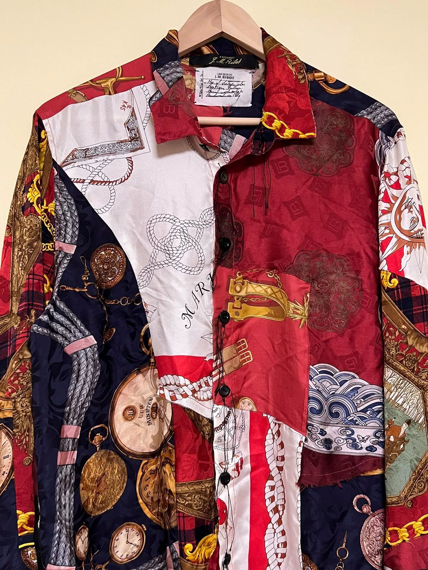 Archivio J.M. Ribot Archivio J.M. Ribot Vintage Silk Shirt Size US M / EU 48-50 / 2 - 2 Thumbnail