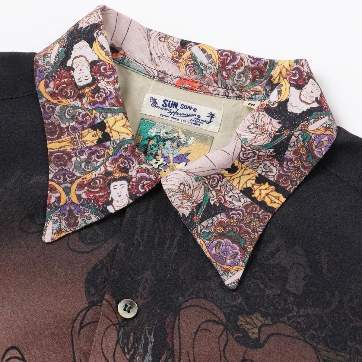 Sun Surf SUN SURF x Tsukioka Yoshitoshi Rayon Hawaiian Shirt Size US M / EU 48-50 / 2 - 2 Thumbnail