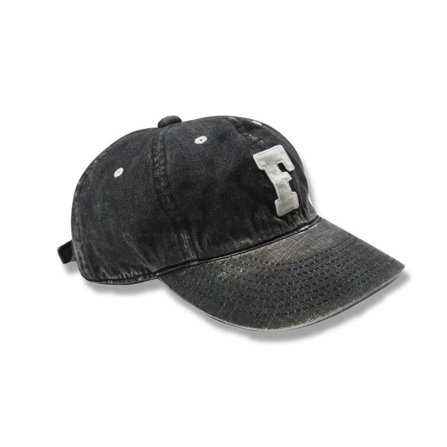Full Count & Co. FULLCOUNT Washed Denim Embroidered Baseball Cap Size ONE SIZE - 3 Thumbnail