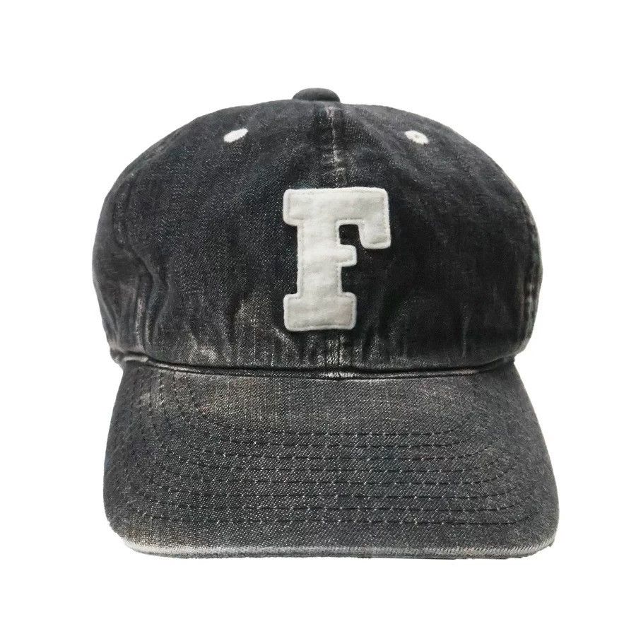 Full Count & Co. FULLCOUNT Washed Denim Embroidered Baseball Cap Size ONE SIZE - 4 Thumbnail