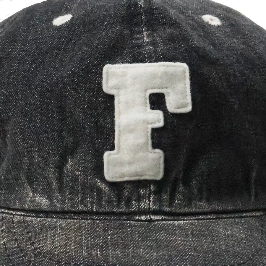 Full Count & Co. FULLCOUNT Washed Denim Embroidered Baseball Cap Size ONE SIZE - 5 Thumbnail