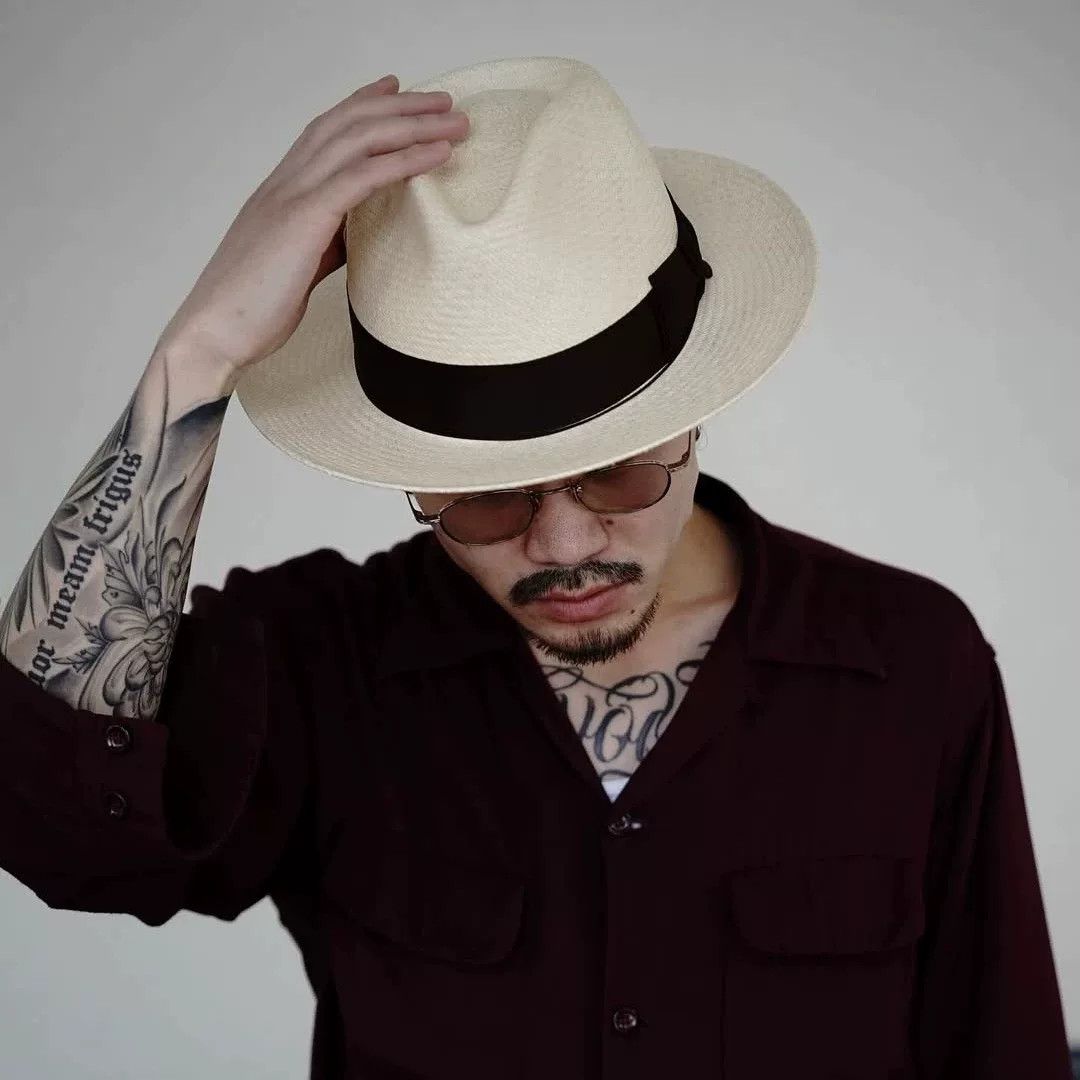 THE H.W.DOG&CO. H.W.DOG Classic Short Brim Panama Hat Size ONE SIZE - 2 Thumbnail