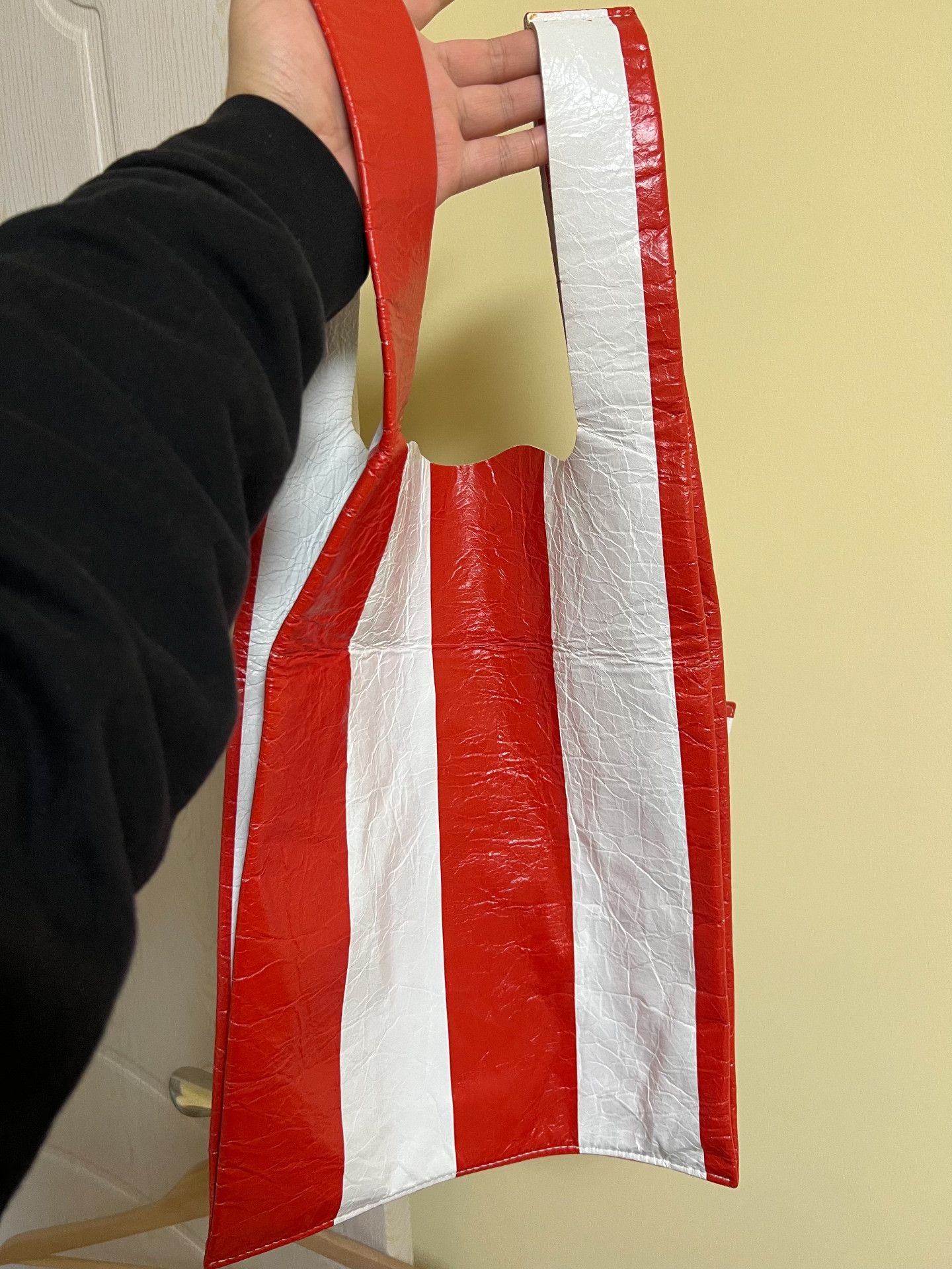 Balenciaga Balenciaga Red White Striped Tote Size ONE SIZE - 6 Thumbnail
